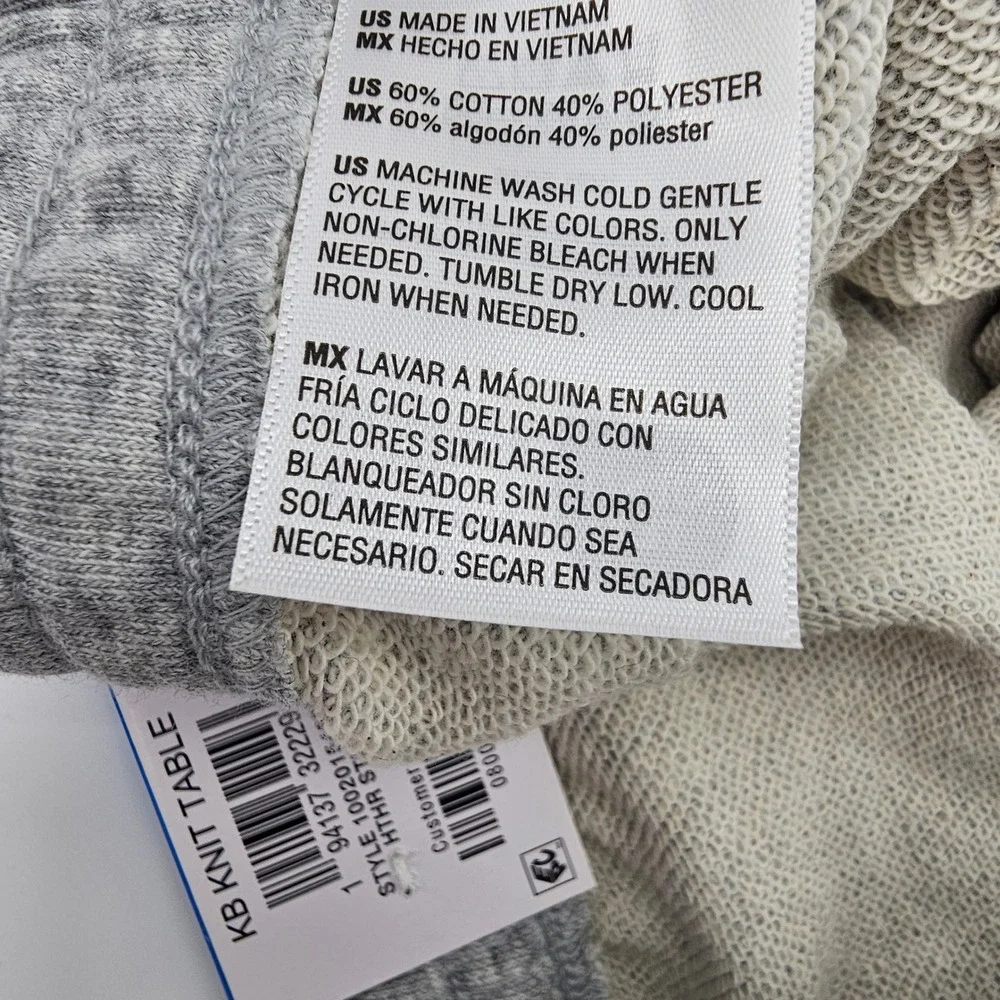 Epic Threads Kids Knit Shorts Drawstring Heather Sterling Grey XL 18-20 NEW